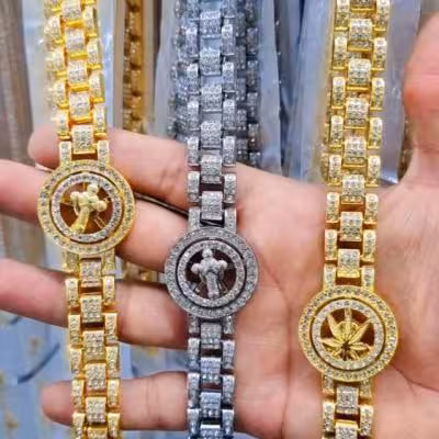 دستبند فول نگین