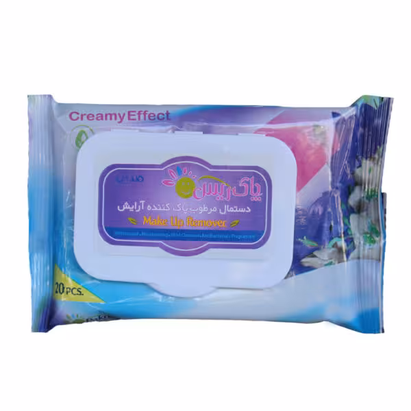 دستمال مرطوب پاک کننده آرایش پاک ریس  Pakriss Make Up Remover Pad