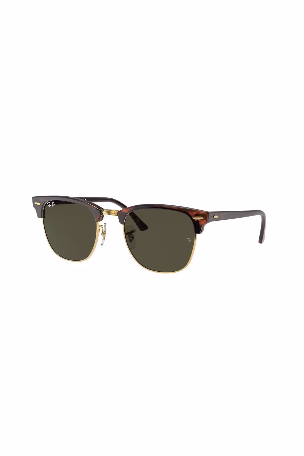 عینک آفتابی طلایی مردانه و زنانه Rb 3016 W0366 51 Clubmaster یونیسکس Ray-Ban