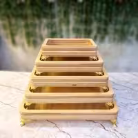 سینی 5 تیکه پایه دار مستطیل