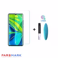 گلس تمام صفحه یووی مات شیائومی Xiaomi Mi Note 10 با چسپ UV