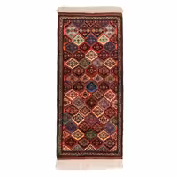 فرش دستبافت یک و نیم متری طرح پاکیزه قابی کد 4031211