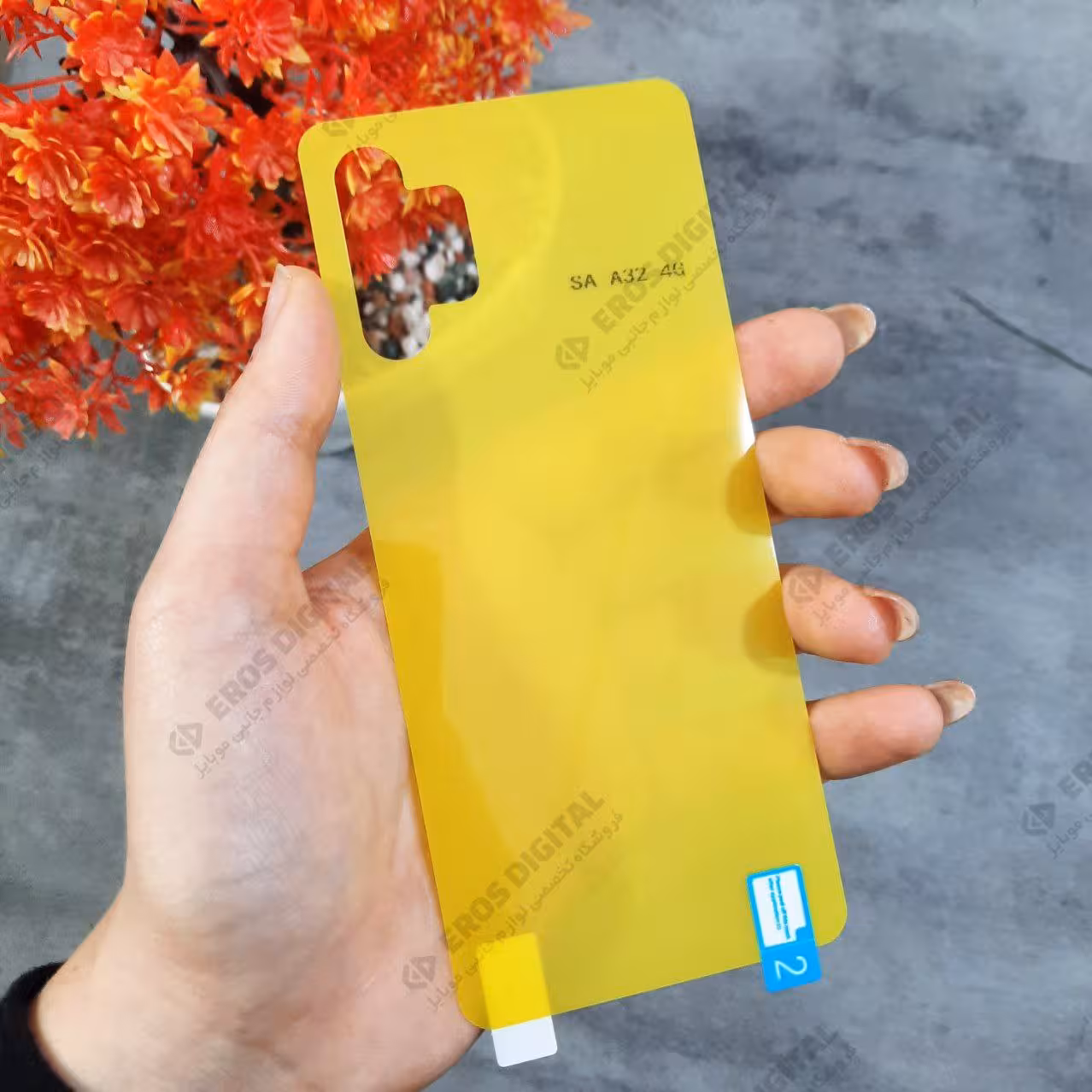 گلس پشت سامسونگ A32 4G ژله ای تمام چسب