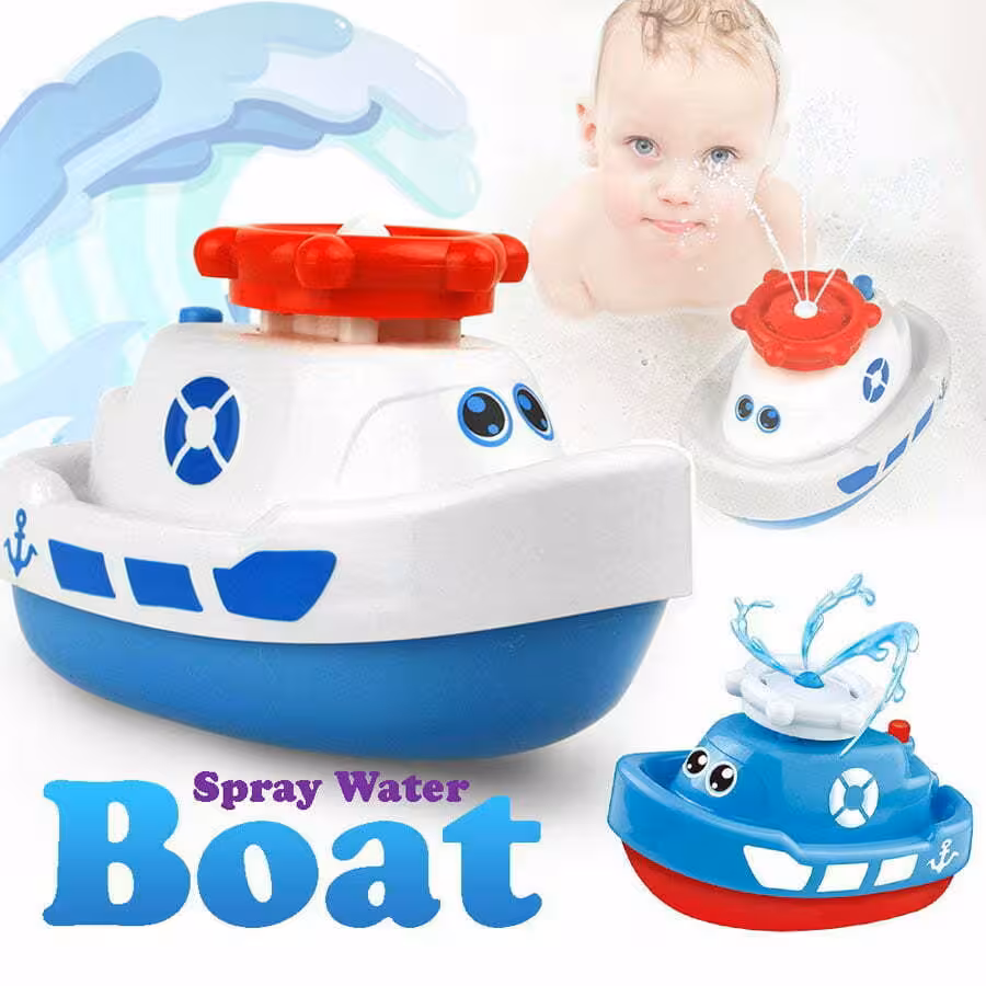 قایق آب پاش آبی