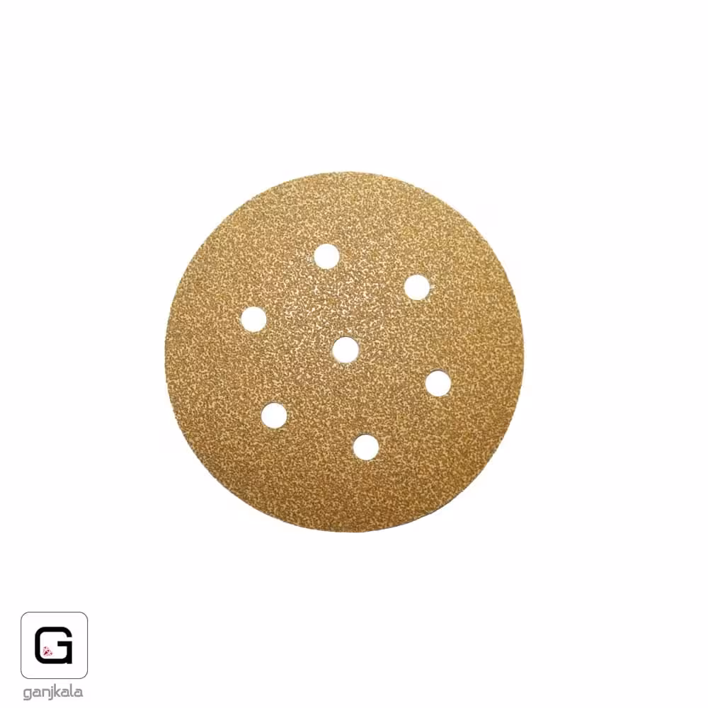 سنباده دیسکی کرکی 7 سوراخ قطر 150 دانه 60