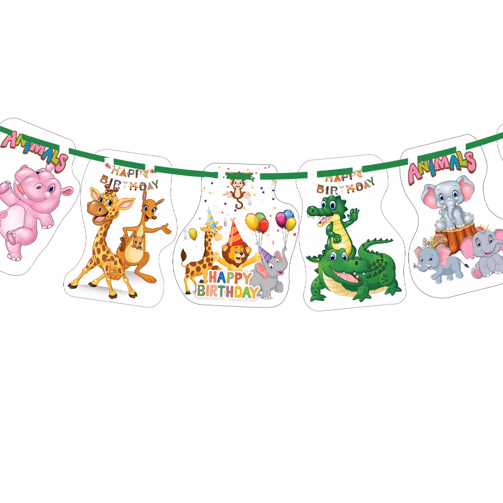 ریسه تم تولد حیوانات جنگل