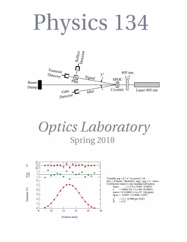 خرید و دانلود نسخه کامل کتاب Harvey Mudd Optics Lab Manual