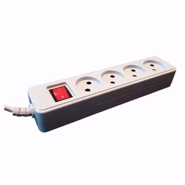 چند راهی برق 4 خانه بدون ارت سیم 5 پارت الکتریک