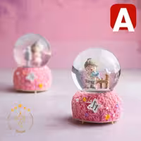 گوی موزیکال برفی دختر و پسر | کد D20