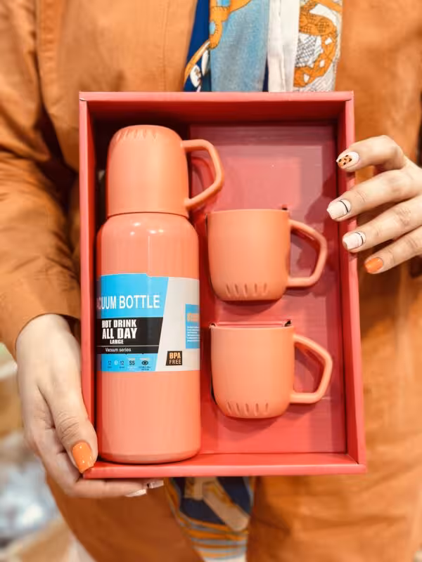 ست فلاسک پاستیلی 3 لیوان 3636