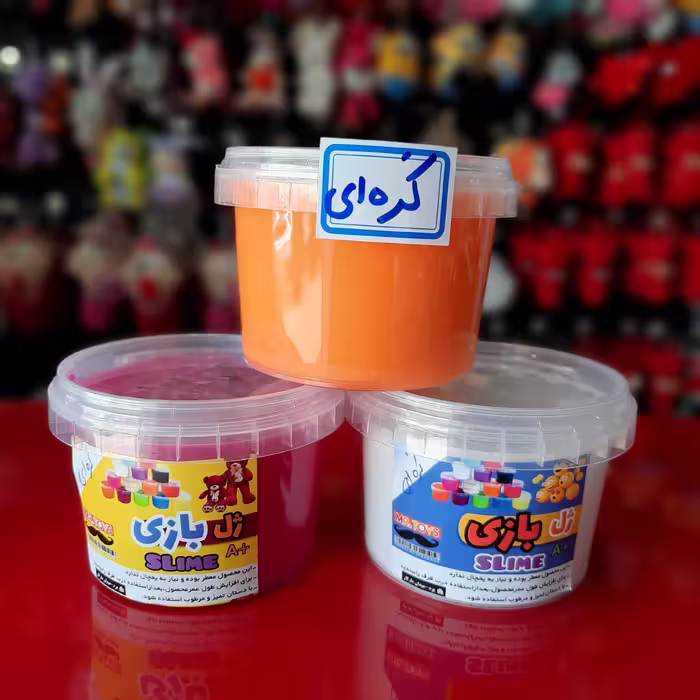 اسباب بازی ژل اسلایم کره ای(بسیار کشسان👌-معطر)