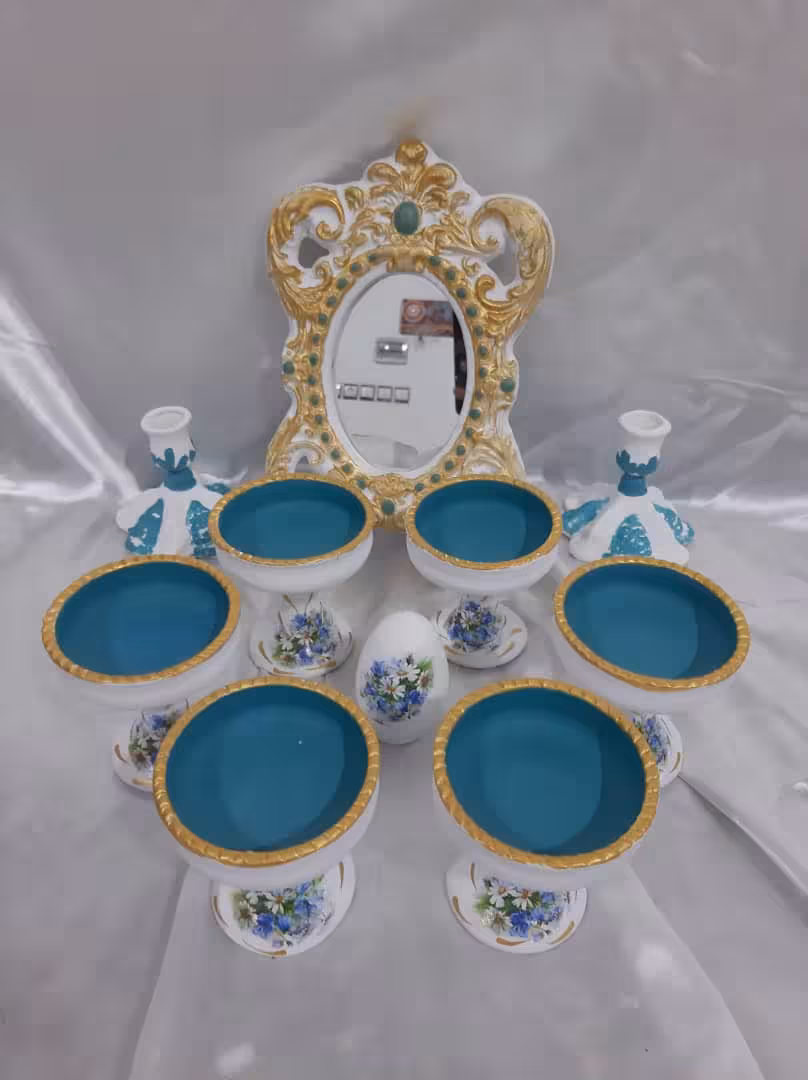 هفت سین پایه دار سفالی کد 101218