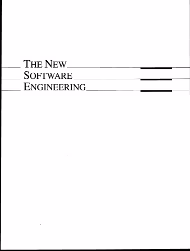 خرید و دانلود نسخه کامل کتاب The New Software Engineering (The Wadsworth Series in Management Information Systems)