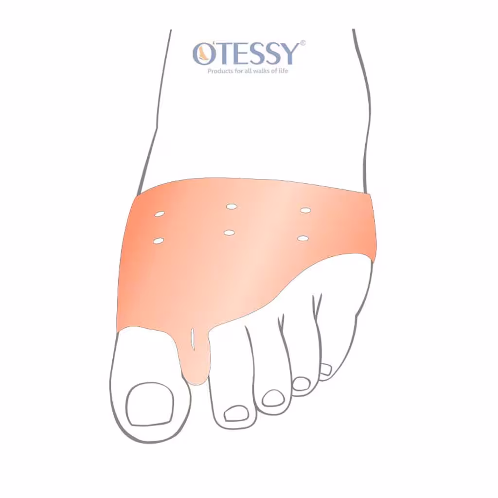 محافظه سینه پا با پد فاصله دهنده انگشت مدل TM35 اتسی OTESSY