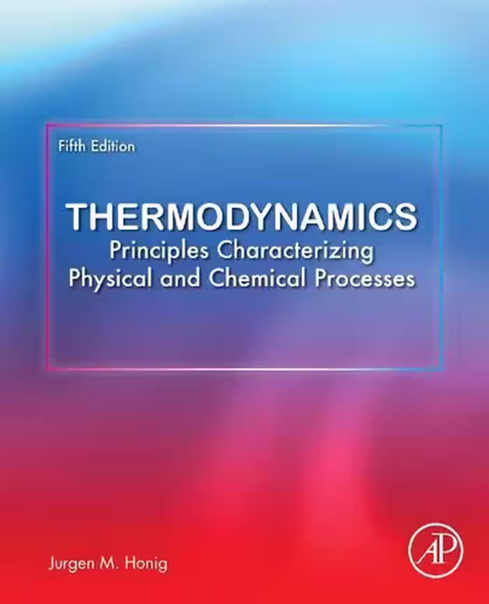 خرید و دانلود نسخه کامل کتاب Thermodynamics.. principles characterizing physical and chemical processes