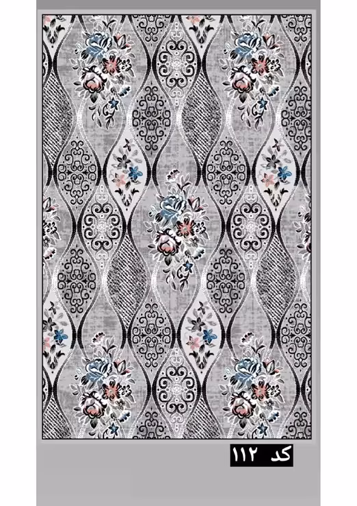 گلیم ماشینی 400 شانه آکرلیک کاشان(امکان پرداخت قسطی)-کد 112