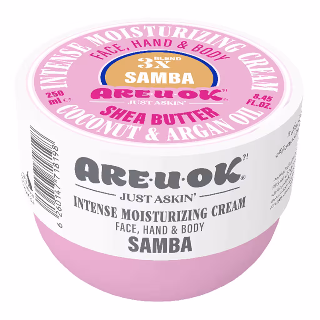 کرم رطوبت رسان (قوی) مناسب پوست دست، صورت و بدن Samba حجم 250 گرم آریواُکیareuok