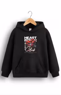 هودی پنبه ترک طرح heart کد 10214