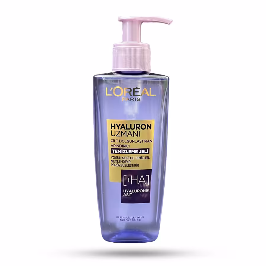 ژل شستشو صورت لورآل حاوی هیالورونیک اسید مناسب انواع پوست 200 میل