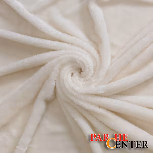 پارچه تدی تک رو سفید