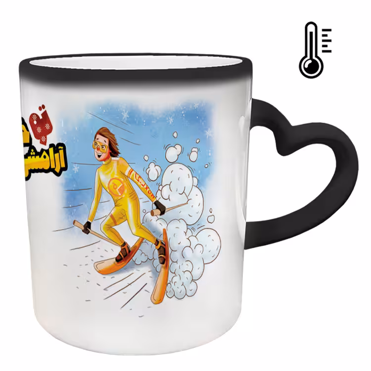 خرید ماگ-لیوان حرارتی  دسته قلبی  عاشقانه کد 201