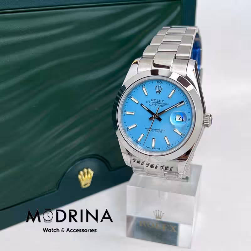 ساعت مردانه رولکس دیت جاست تیفانی کیفیت مستر