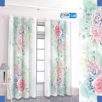 پرده تصویری طرح ابی اسمانی برند پرنا