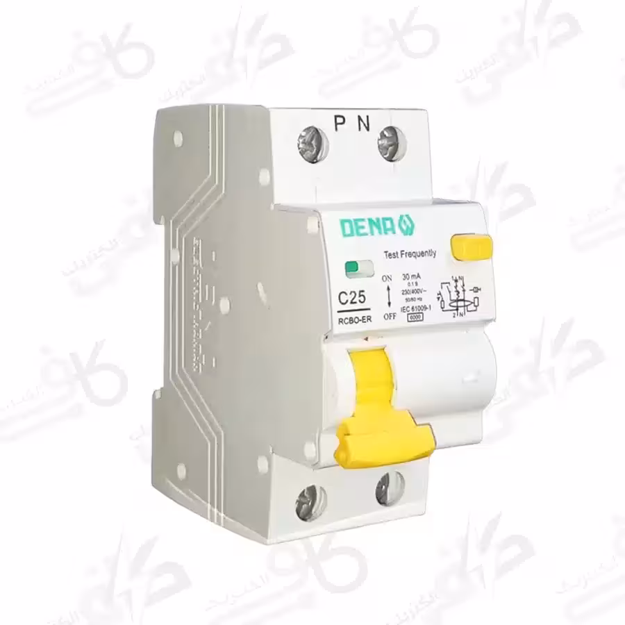 فیوز محافظ جان 1 فاز 25 آمپر دنا الکتریک RCBO ترکیبی