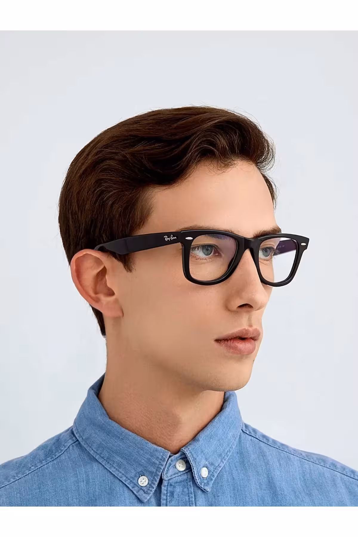 عینک محافظ در برابر نور آبی مردانه و زنانه OPTIK WAYFARER 50 22   محافظت شده از افزایش دید شب Ray-Ban