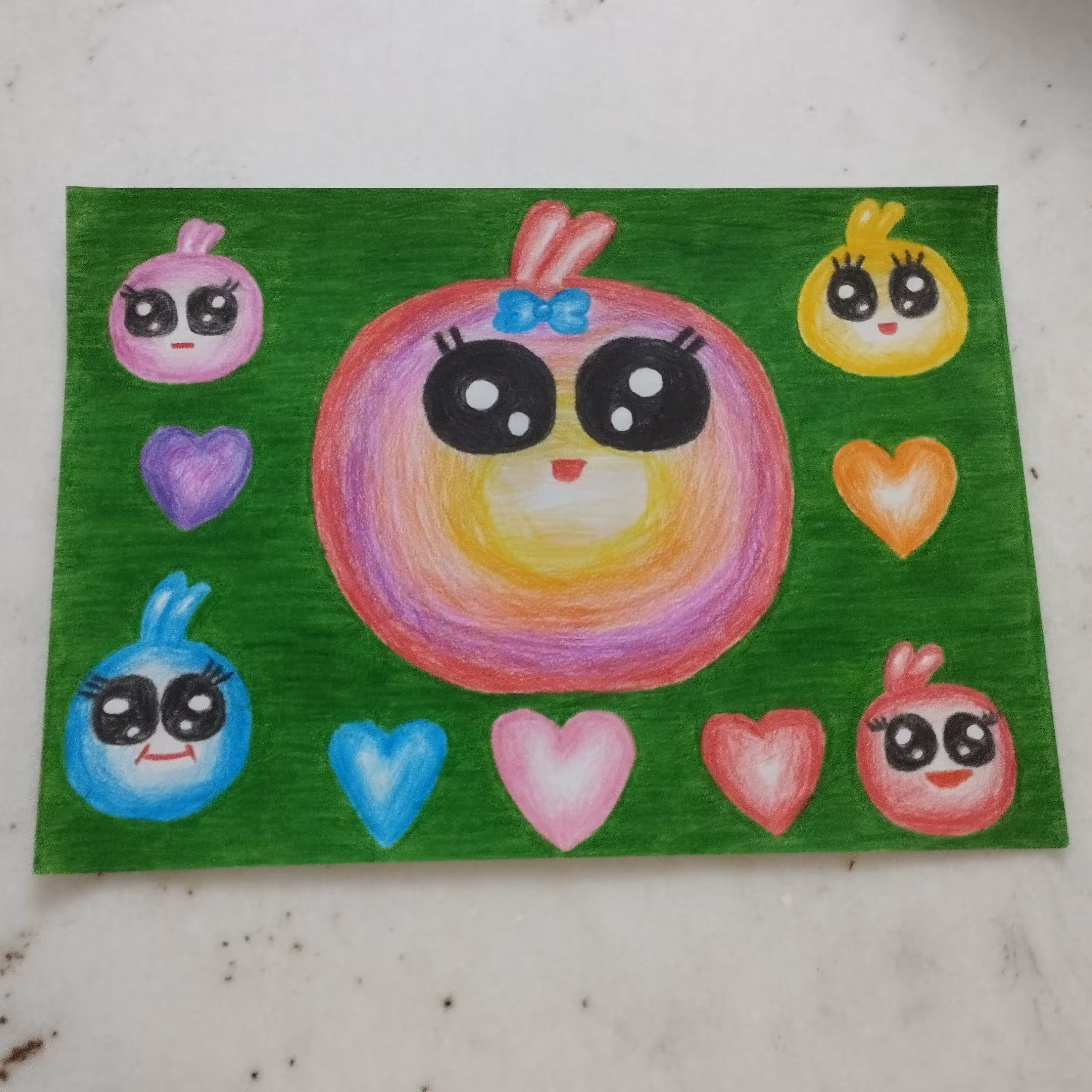 نقاشی مدادرنگی فانتزی 