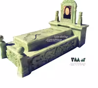 سنگ مزار مرمر سبز حرمی سوپر سلطنتی کد 388