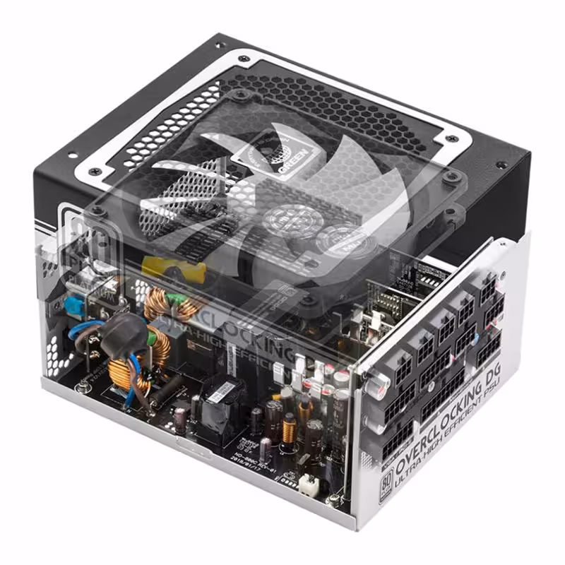 منبع تغذیه تمام ماژولار گرین مدل GP1050B-OCDG با توان 1050 وات