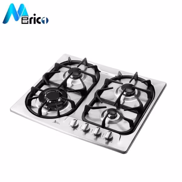 گاز رومیزی اخوان کد G83 چهار شعله استیل