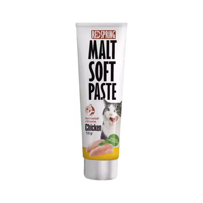 خمیر مالت گربه رد اسپرینگ با طعم مرغ وزن 100 گرم