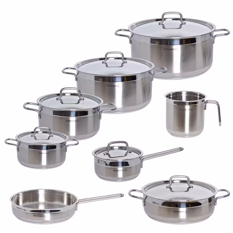 سرویس قابلمه و تابه 14 پارچه کرکماز مدل آلفا گرند کد 1089