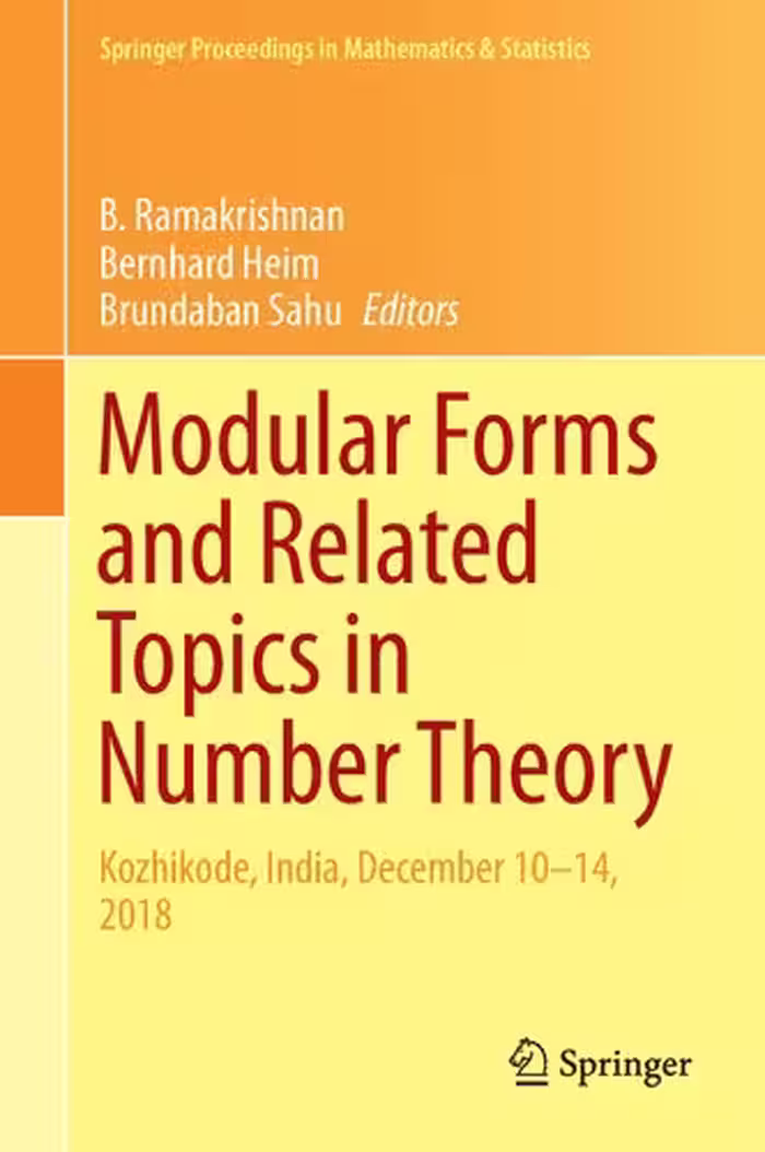 خرید و دانلود نسخه کامل کتاب Modular Forms and Related Topics in Number Theory: Kozhikode, India, December 10–14, 2018