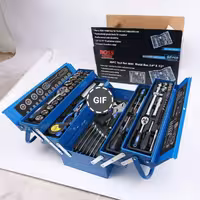 جعبه ابزار 85 پارچه صنعتی آبی باس مدل BS-123T160-85