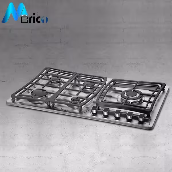 گاز رومیزی میلان کد S12 پنج شعله استیل