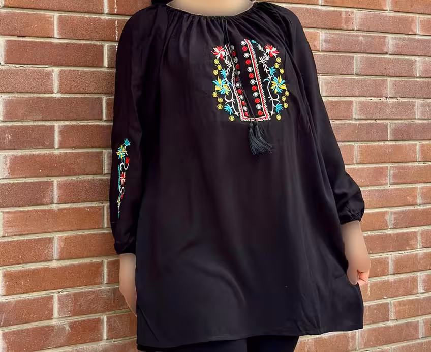 تونیک گلدوزی شده طرح مریلا