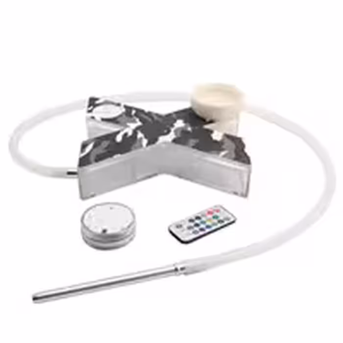 قلیان طرح ایکس همراه با چراغ RGB و ریموت کنترل