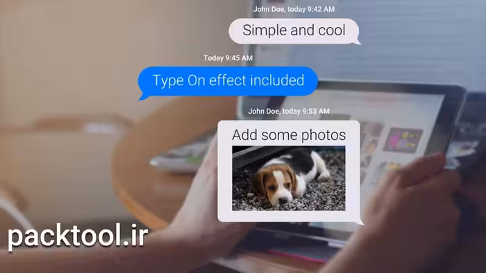 دانلود پروژه آماده پیام های متنی و موکاپ های شبکه اجتماعی Text Messages And Mockups افتر افکت - پک تول