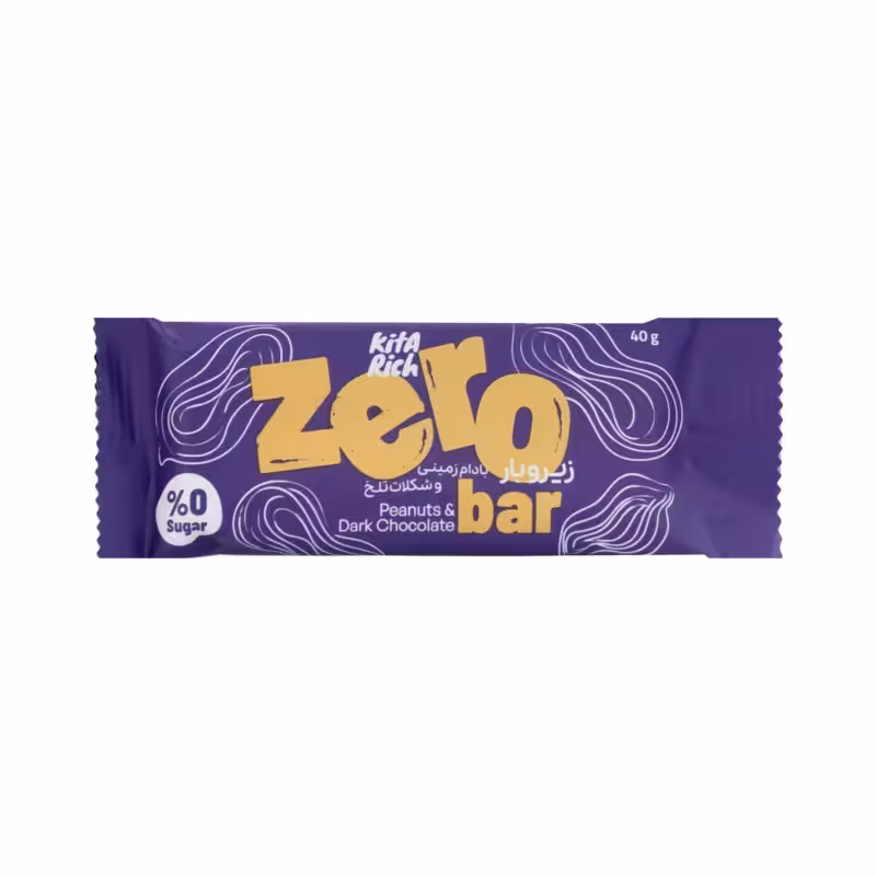 زیرو بار بادام زمینی و شکلات تلخ کیتاریچ