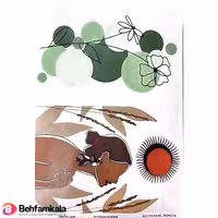 دکوپاژ برنجی (الیافی) پشت چسب دار ریچ BOHO16