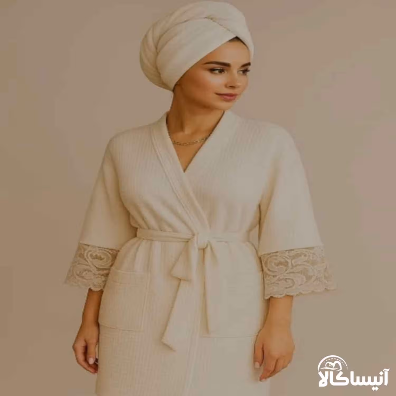 حوله تنپوش برق لامع مدل مهتاب