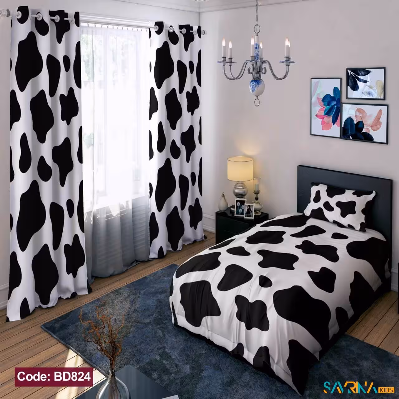 ست اتاق خواب طرح گاوی کد BD824