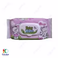 دستمال مرطوب کودک بانیو مدل Baby Wipes بسته 60 عددی