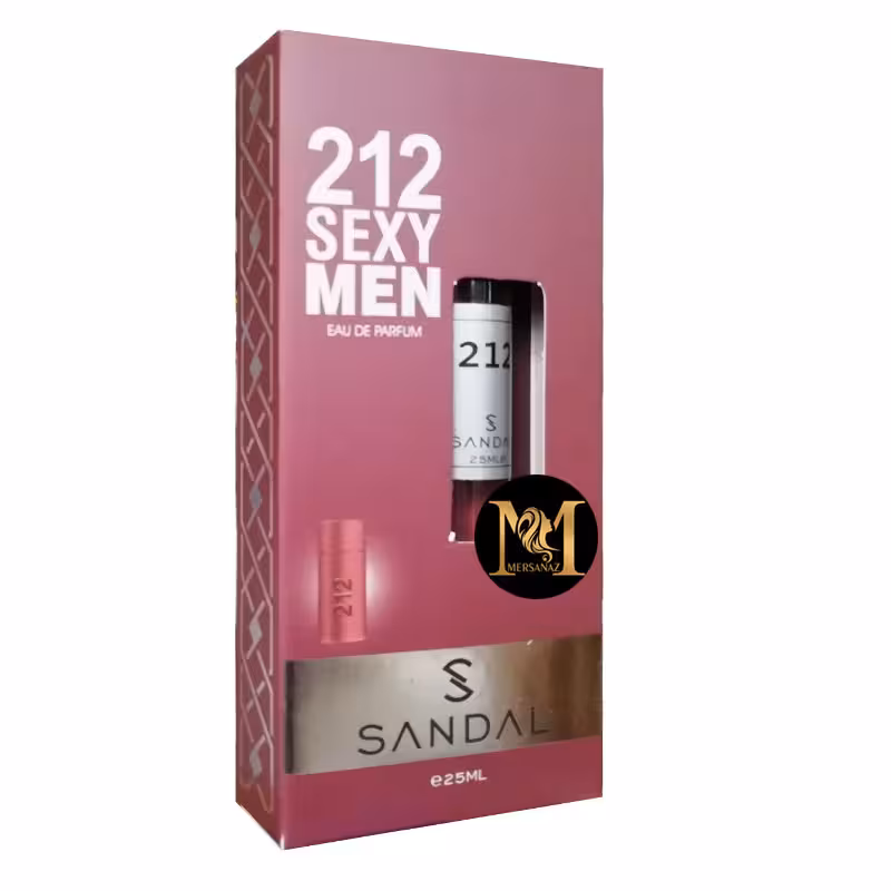 عطر جیبی مردانه صندل مدل 212 حجم 25 میلی لیتر