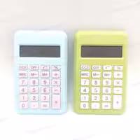 ماشین حساب کوچک رنگ پاستیلی