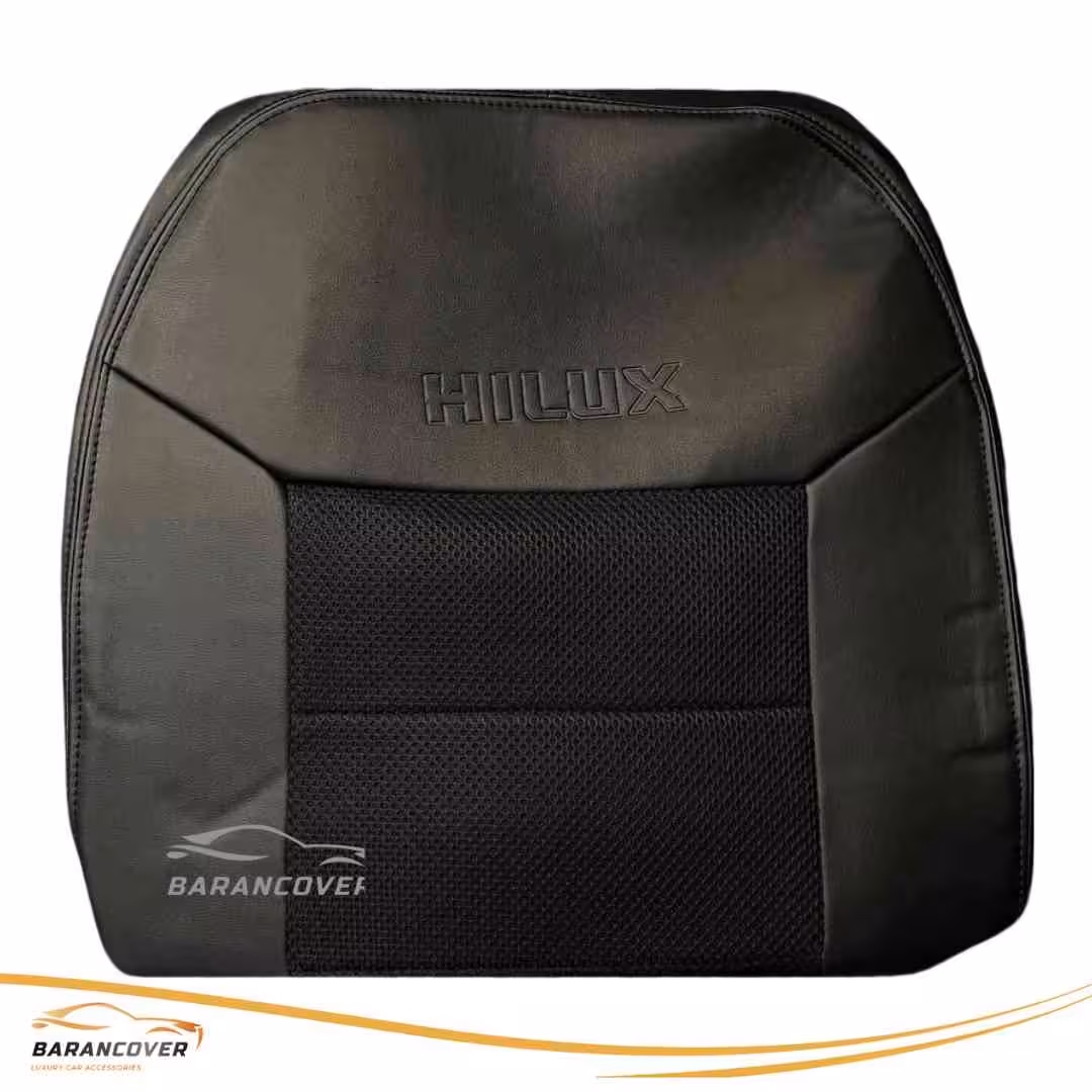 روکش صندلی هایلوکس 2010-2015 چرم پارچه رنگ مشکی