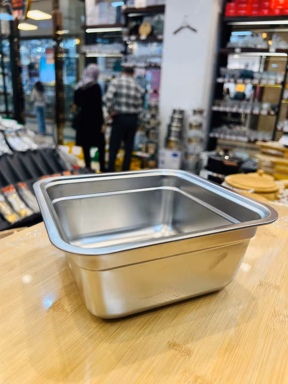 لگن مربع استیل نگیر وارداتی 5064-20